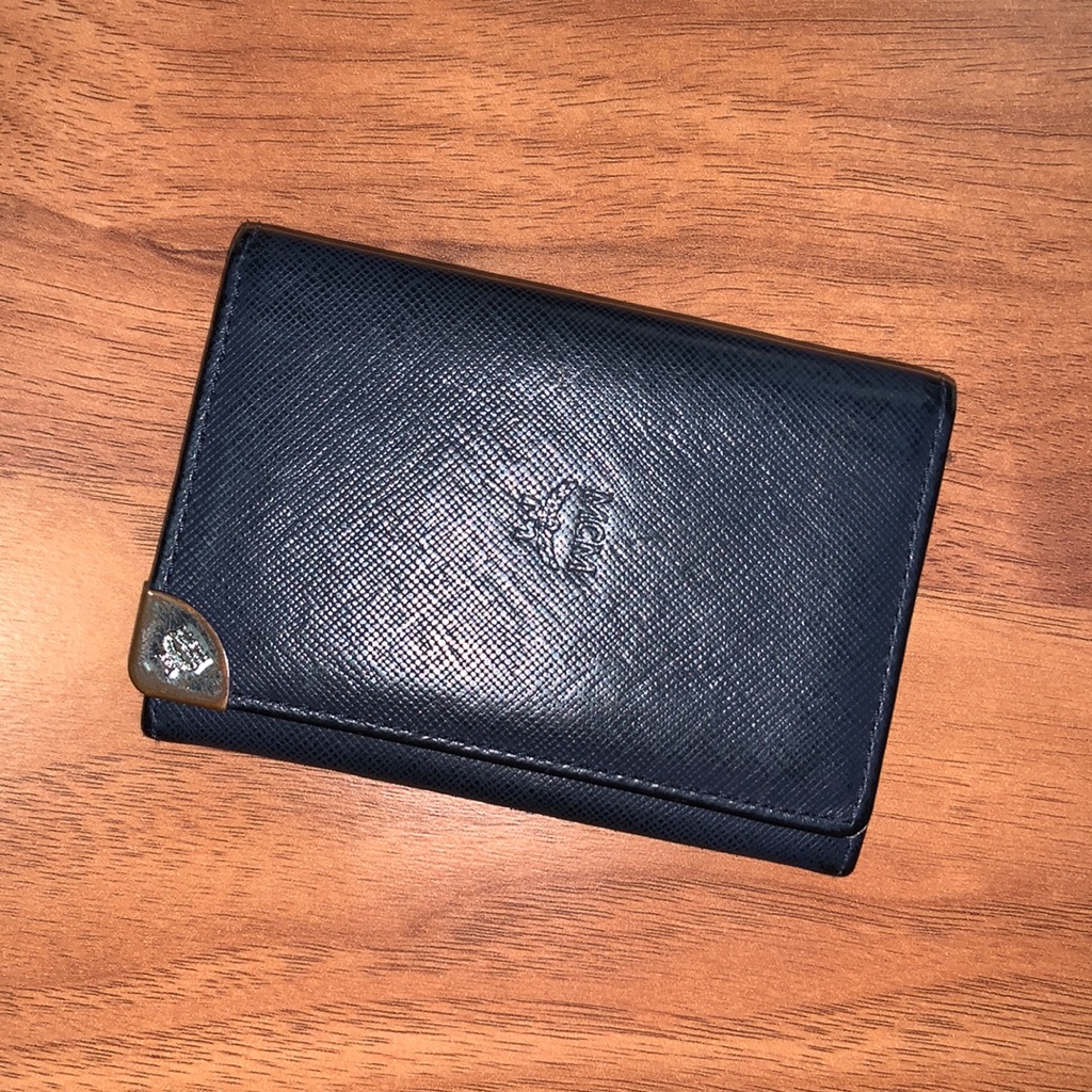 Authentic Mcm Leather Card Holder
